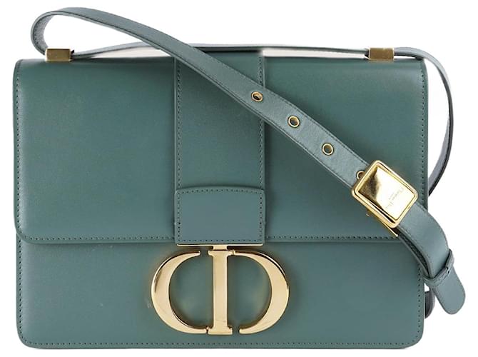 Dior Montaigne 30 Shoulder Bag Green Leather  ref.1345893