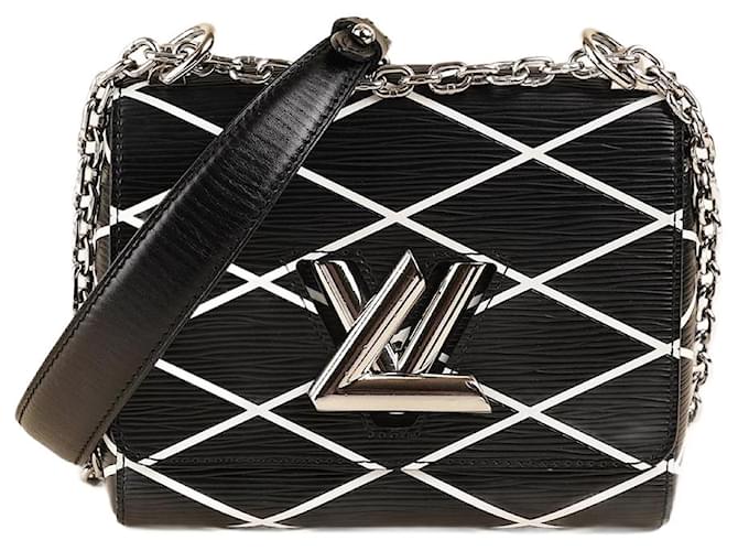 Louis Vuitton Twist PM Malletage Shoulder Bag Black Leather  ref.1345911