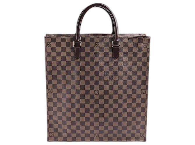 Louis Vuitton Sac Plat Handbag Brown Leather  ref.1345936
