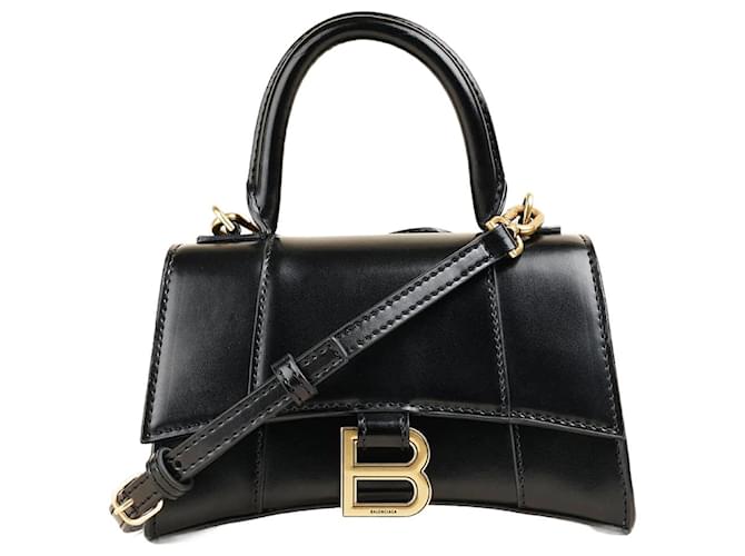 Balenciaga Hourglass XS Handbag Black Leather  ref.1345950