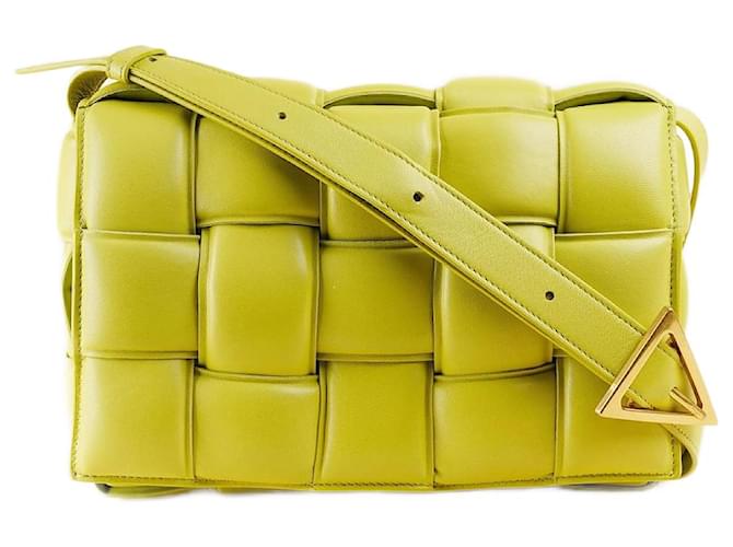 Bottega Veneta Padded Casette Crossbody Bag Green Leather  ref.1346005