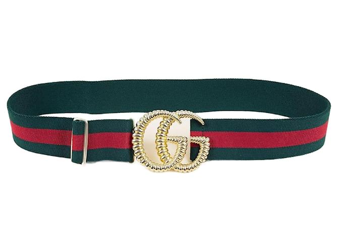 Gucci Cintura in tela Torchon, 65 Multicolore  ref.1346007