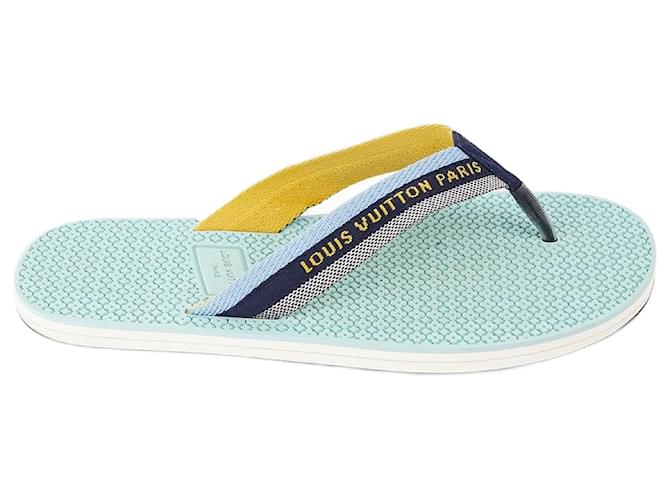 Louis Vuitton sandali 41/42 Blu Di gomma  ref.1346061