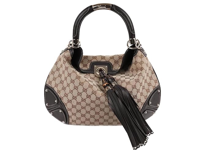 Gucci Indy Hobo Bag Beige Cloth  ref.1346087