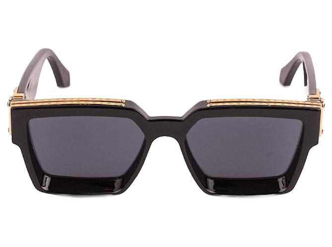 Louis Vuitton Óculos de sol de milionários Preto Plástico  ref.1346094