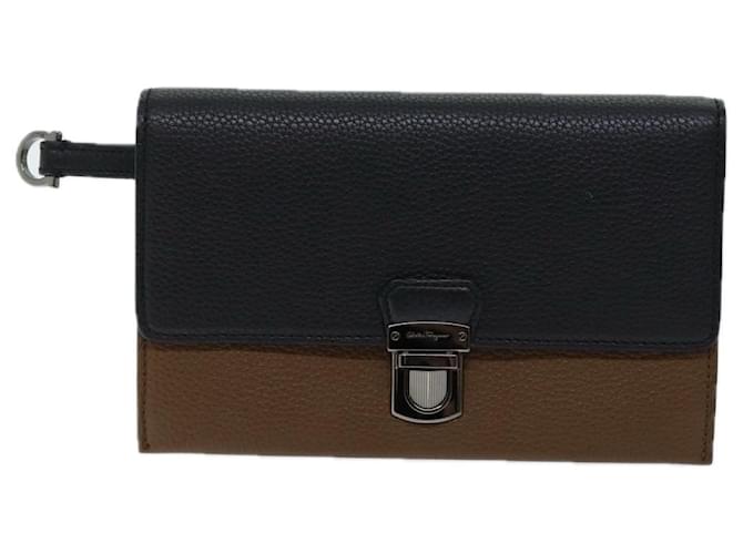 Salvatore Ferragamo Schwarz Leder  ref.1346146