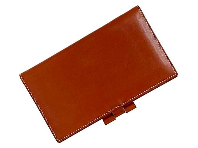 Hermès agenda cover Brown Leather  ref.1346162