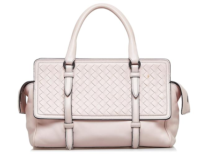 Pink Bottega Veneta Intrecciato Monaco Bag Leather  ref.1313320