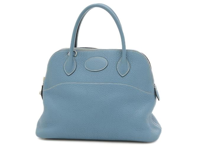 Hermès Bolide Blue Leather  ref.1342724