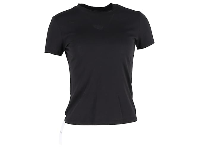 T-shirt a maniche corte Theory in cotone nero  ref.1342936