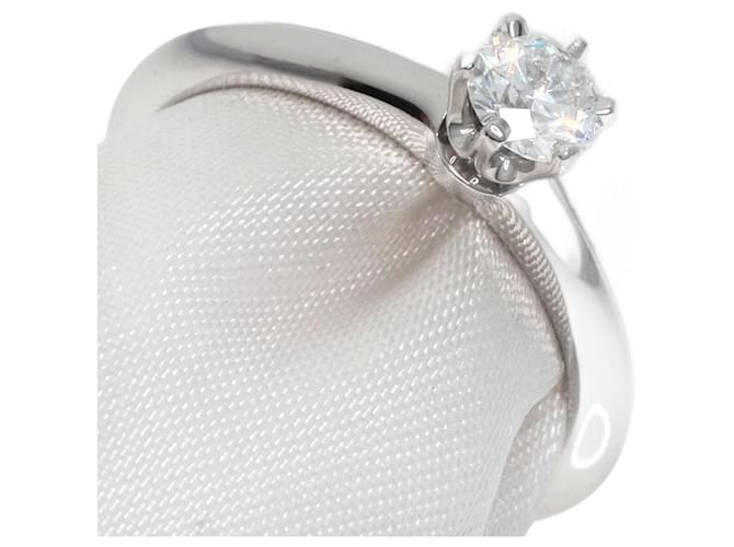 Tiffany & Co Solitaire Silvery Platinum  ref.1343139