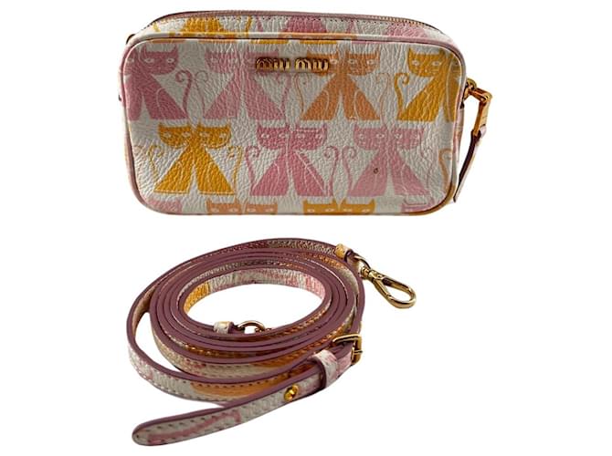 Miu Miu Madras Fiocco Multiple colors Leather  ref.1343241