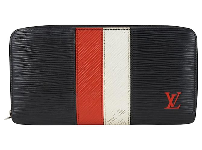Louis Vuitton Zippy Wallet Navy blue Leather  ref.1343265