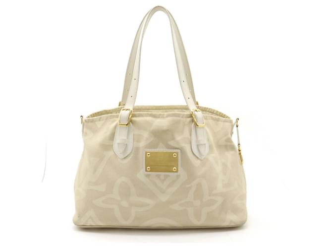 Louis Vuitton Tahitienne Beige Lienzo  ref.1343269