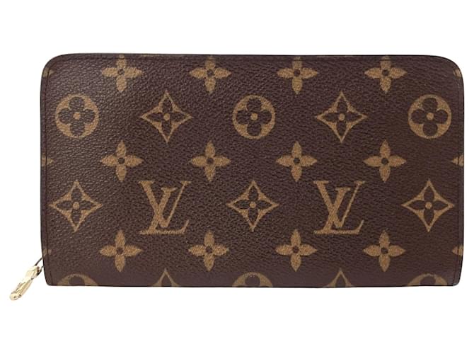 Louis Vuitton Portefeuille zippy Brown Cloth  ref.1343391