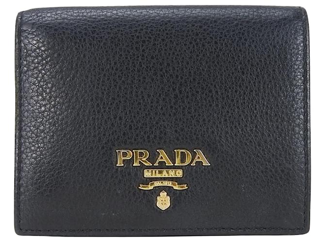 Prada Saffiano Nero Pelle  ref.1343402