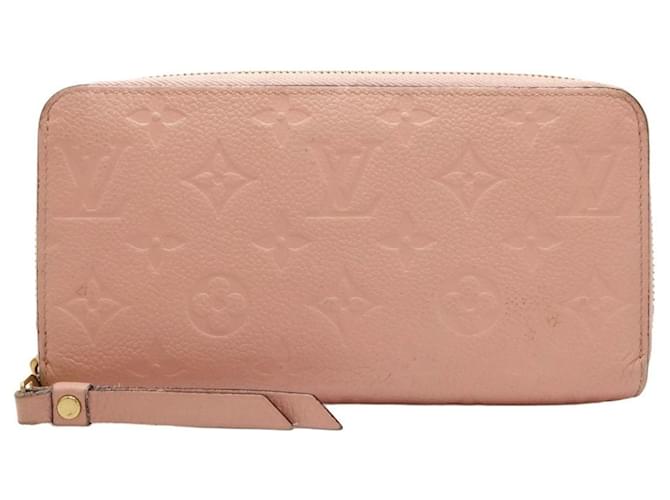 Louis Vuitton Zippy Pink Leder  ref.1343443