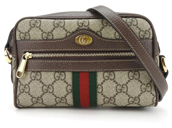 Gucci Ophidia Marrom Lona  ref.1343649