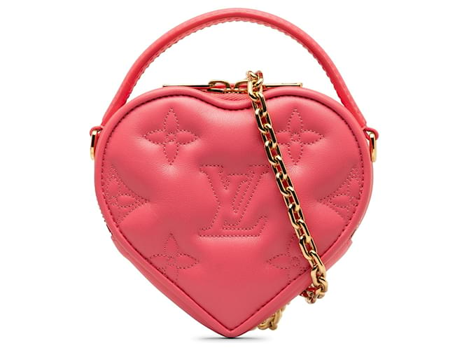 Bolsa Louis Vuitton Monograma Rosa Bordado Pop My Heart Couro Bezerro-como bezerro  ref.1343715