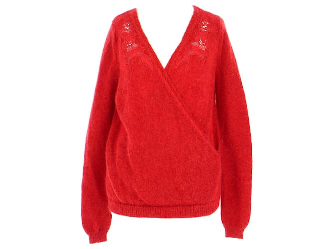 SéZane sweater Red Mohair  ref.1343765
