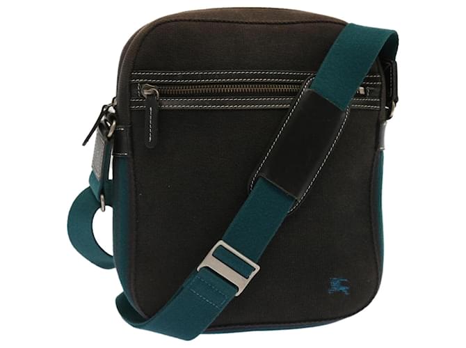 BURBERRY Blue Label Shoulder Bag Canvas Black Auth yk11709 Cloth  ref.1343956