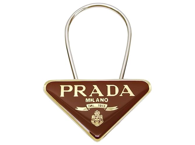 Prada-Dreieck-Logo Metall  ref.1344594