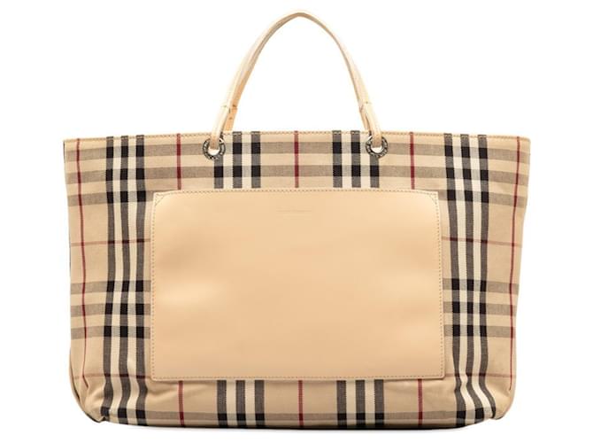 Burberry Nova Check Beige Tela  ref.1344638