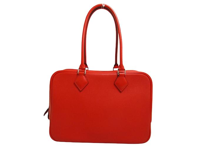 Hermès Plume Red Leather  ref.1344651