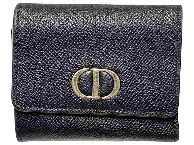 CD Dior Preto Couro  ref.1344698