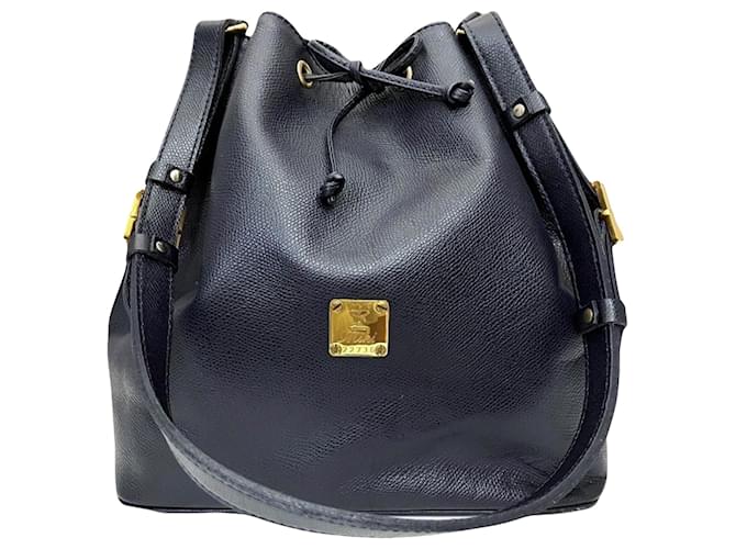 MCM Berlino Blu navy Pelle  ref.1344699