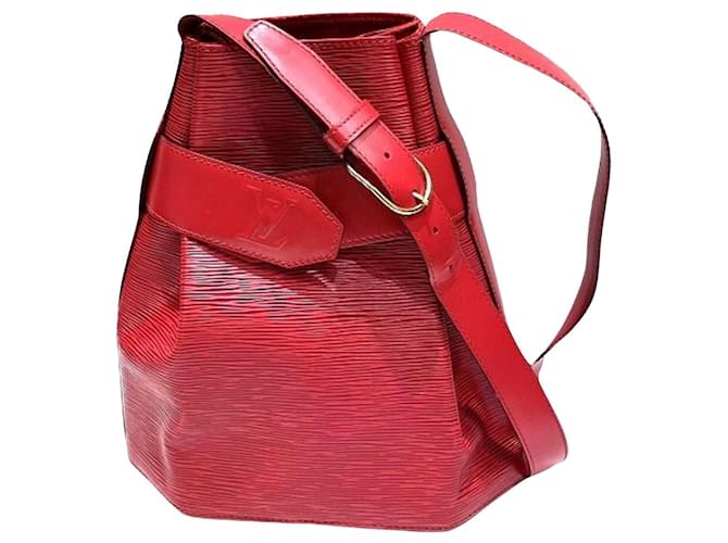 Louis Vuitton Sac d'epaule Roja Cuero  ref.1344709