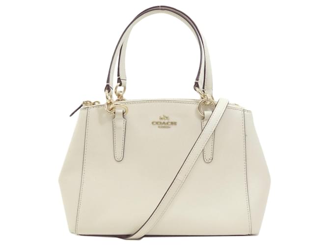 Coach White Leather  ref.1344757