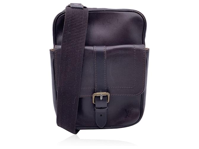 Louis Vuitton Brown Utah Leather Iroquoise Shoulder Messenger Bag  ref.1344812