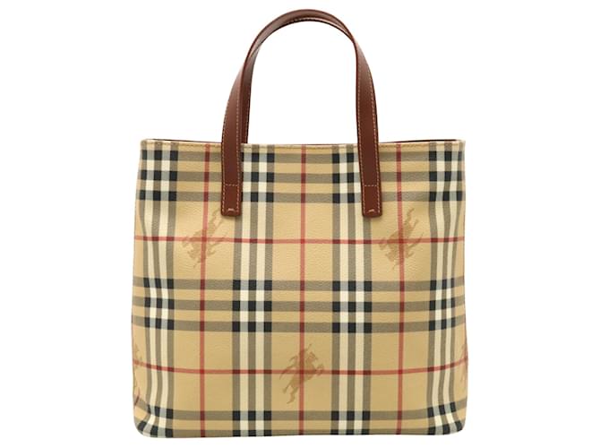 Burberry Nova Check Toile Beige  ref.1345056