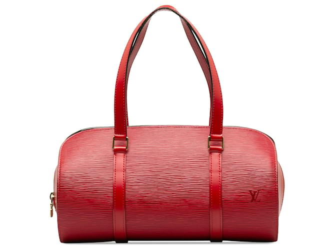 Louis Vuitton Red Epi Soufflot Rosso Pelle  ref.1345165