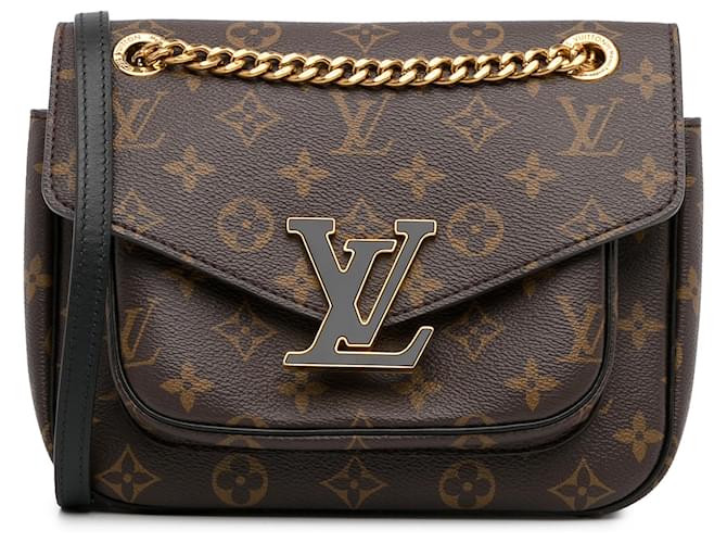 Louis Vuitton Monograma Marrom Passy PM Lona  ref.1345220