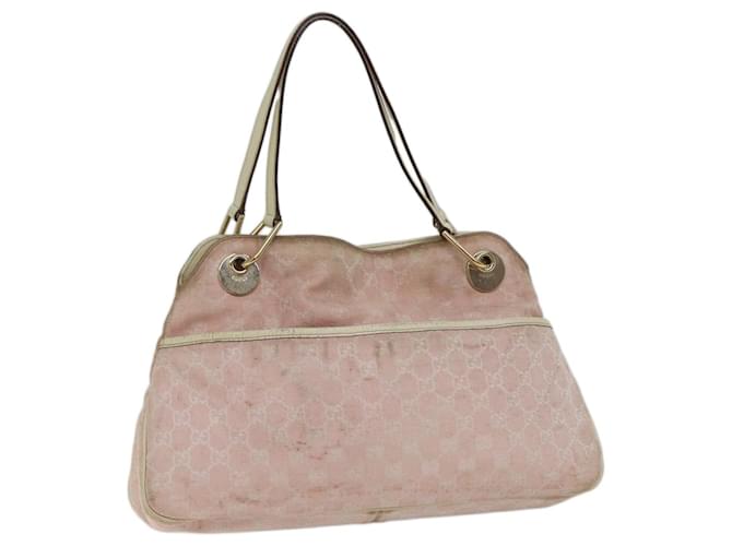 GUCCI GG Canvas Shoulder Bag Pink Auth ar11709 Cloth  ref.1345443