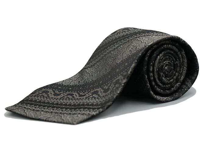 Valentino Garavani Corbata Gris con Design Grigio