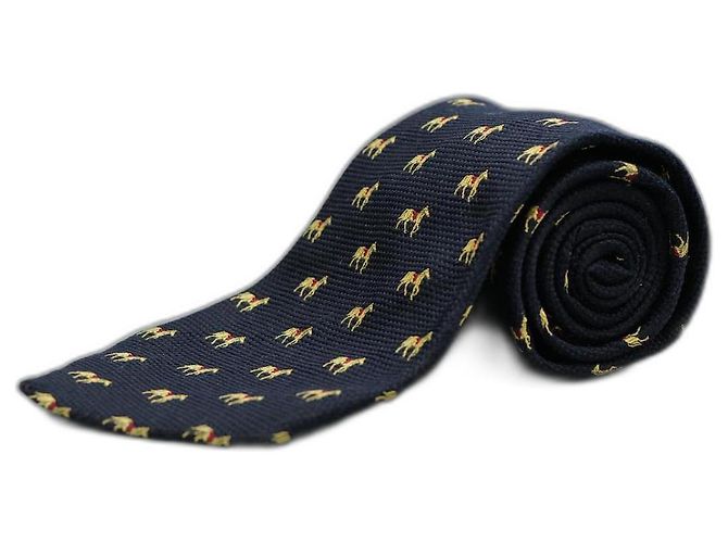 Façonnable Corbata con Diseño de Caballo Black