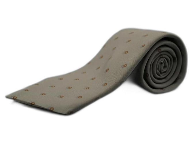 Givenchy Corbata gris con círculos 