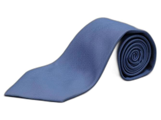 Gucci Corbata Azul Blue Silk  ref.1345701