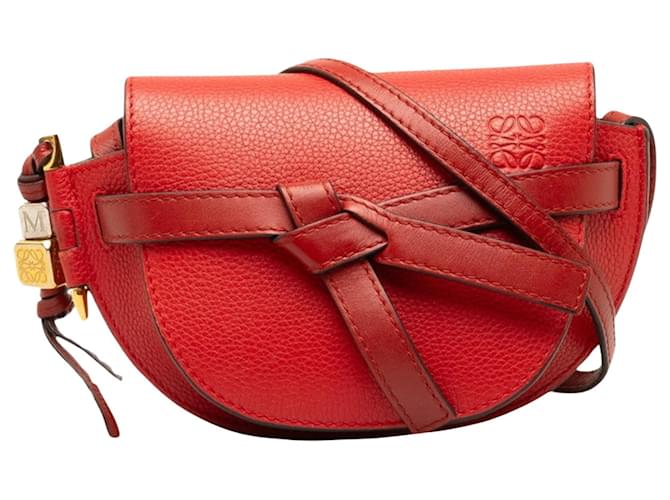 Loewe Gate Rosso Pelle  ref.1346177