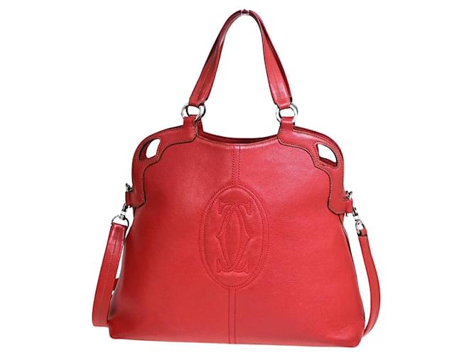 Cartier Marcello Cuir Rouge  ref.1346255
