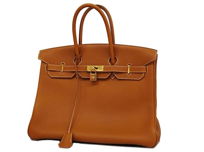 Hermès HERMES BIRKIN 35 Camello Cuero  ref.1346324