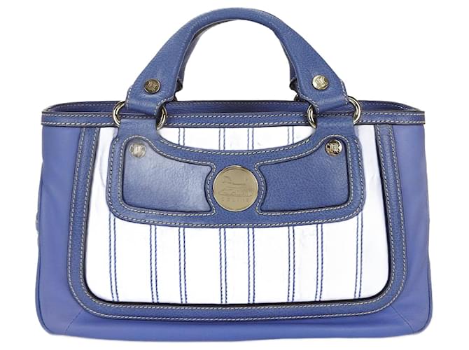 Céline Celine Boogie Blue Leather  ref.1346361