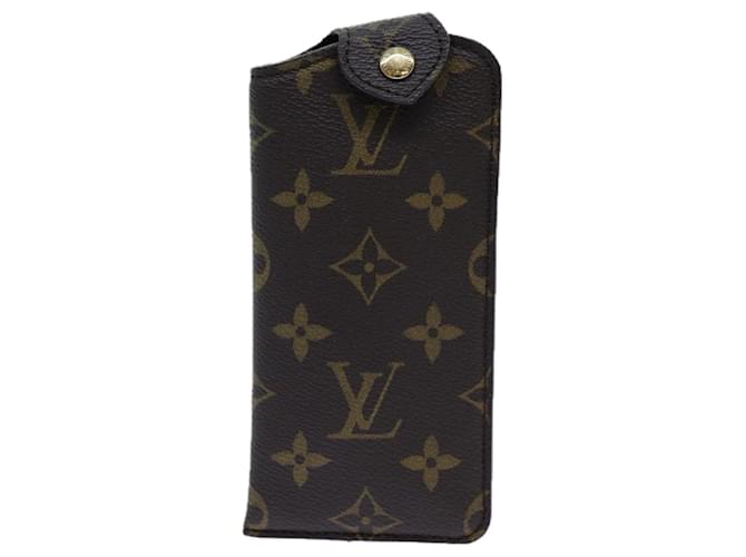 Louis Vuitton Etui à lunettes Brown Cloth  ref.1346368