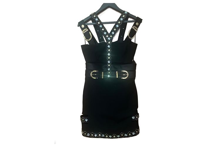 Vestido Versace Preto de Viscose