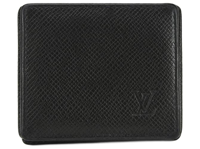 Louis Vuitton Taiga Preto Couro  ref.1346407