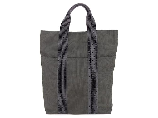 Hermès Herline Toile Gris  ref.1346420