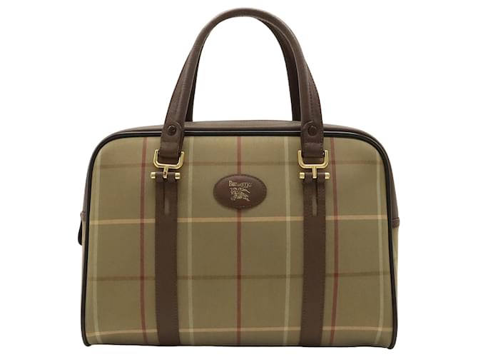 Burberry Nova Check Khaki Leinwand  ref.1346516